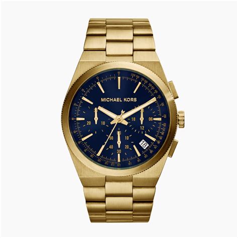 reloj michael kors dorado con azul|Relojes en tono dorado .